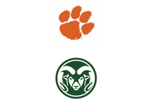 Clemson University and Colorado State University logos